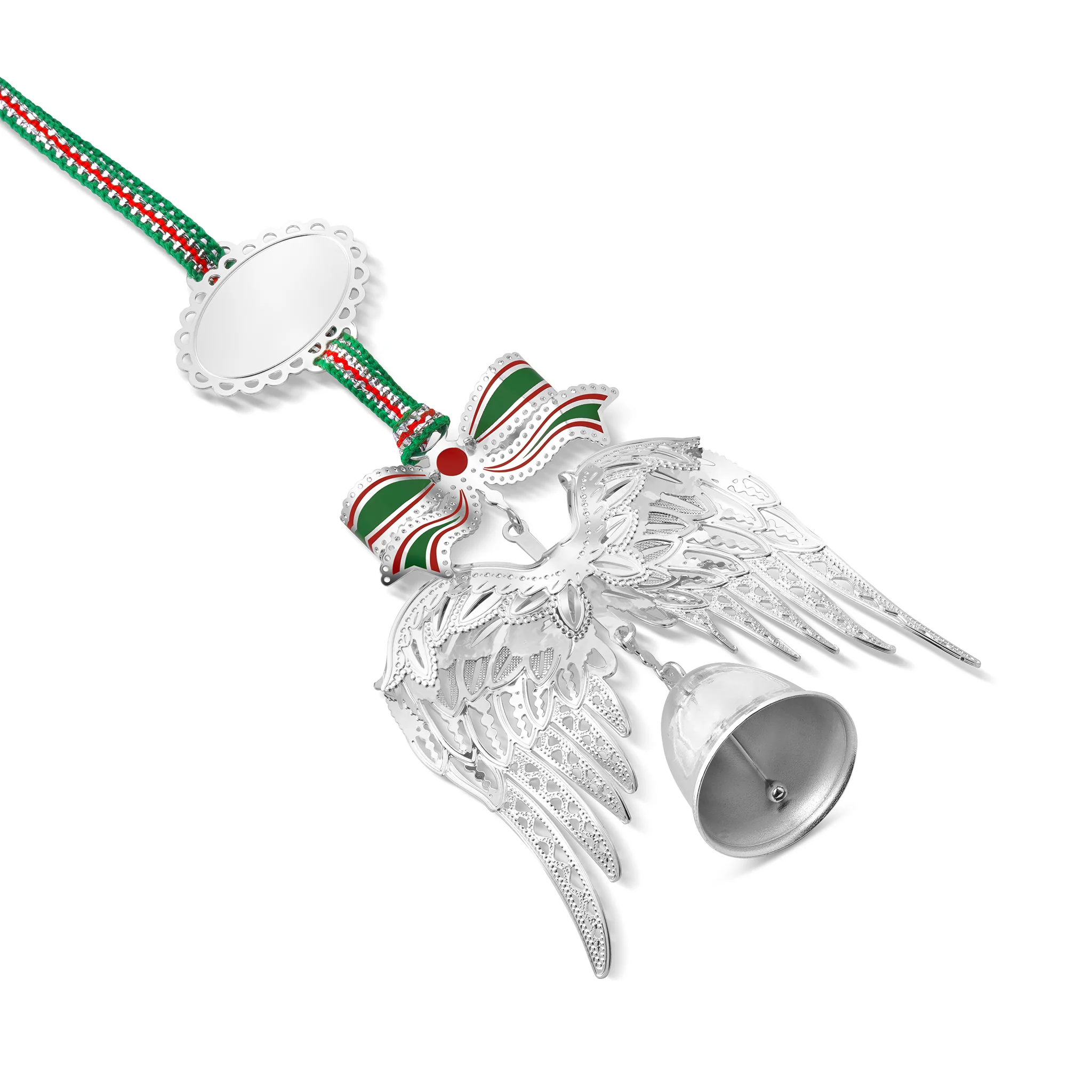 Angel Wings with Bell Christmas Tree Decoration - Image 2
