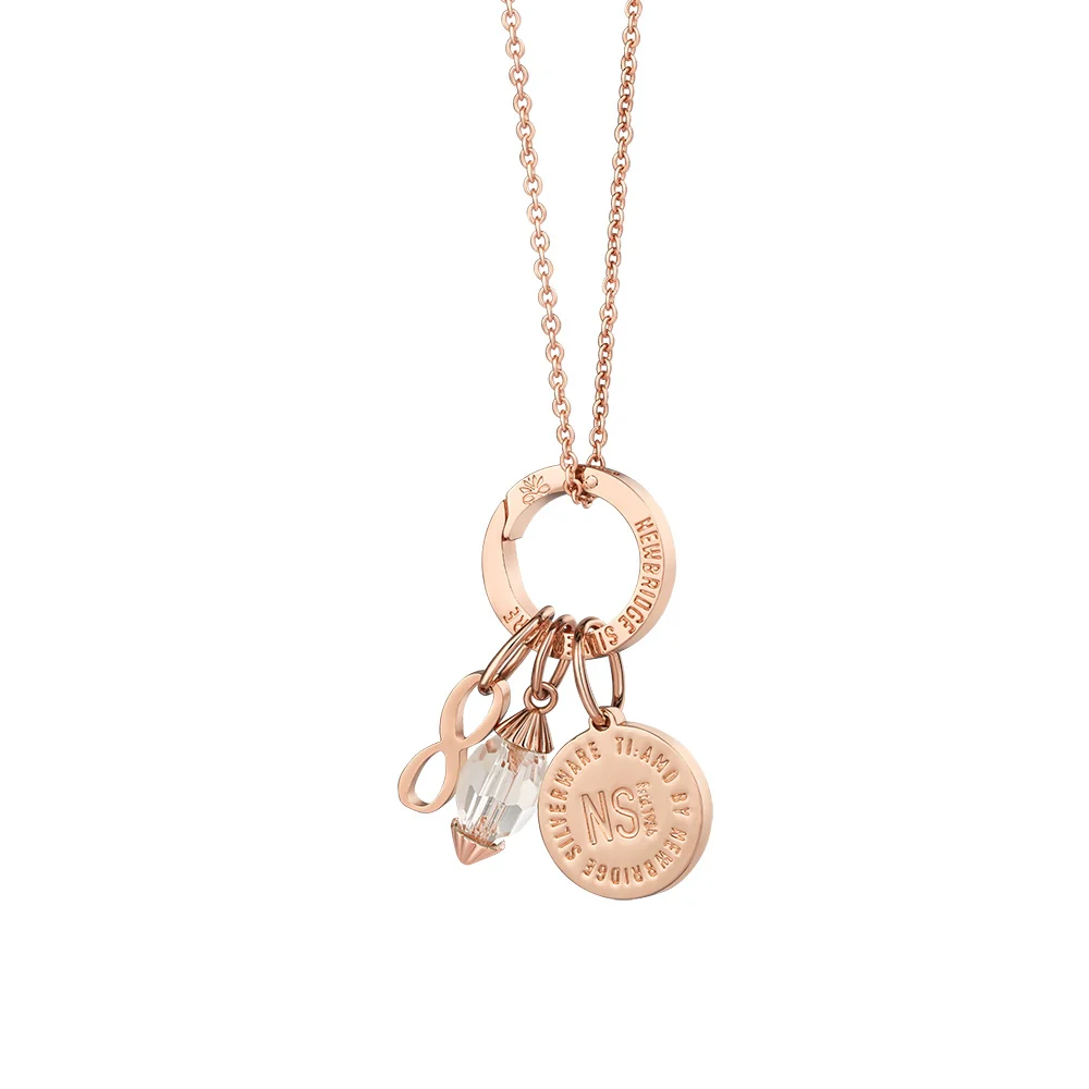 April Birthstone Pendant (Rose Gold)