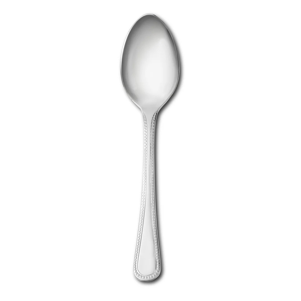 Bead Silver Plated Coffee Spoon - Single