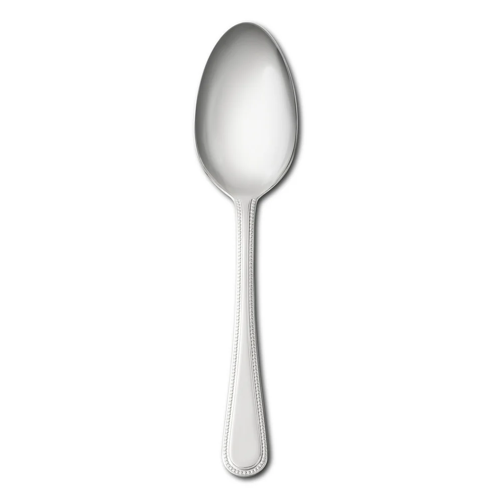 Bead Silver Plated  Dessert Spoon - Single
