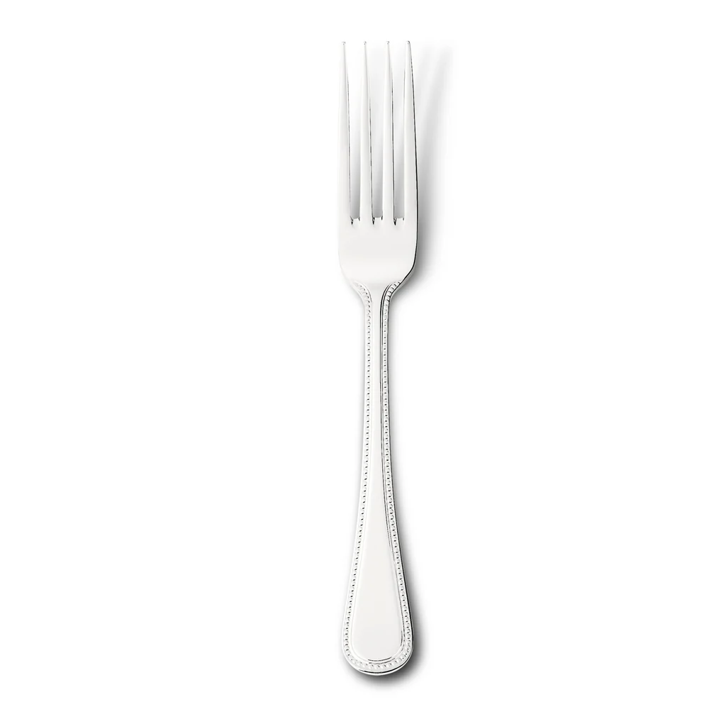 Bead Silver Plated Table Fork - Single