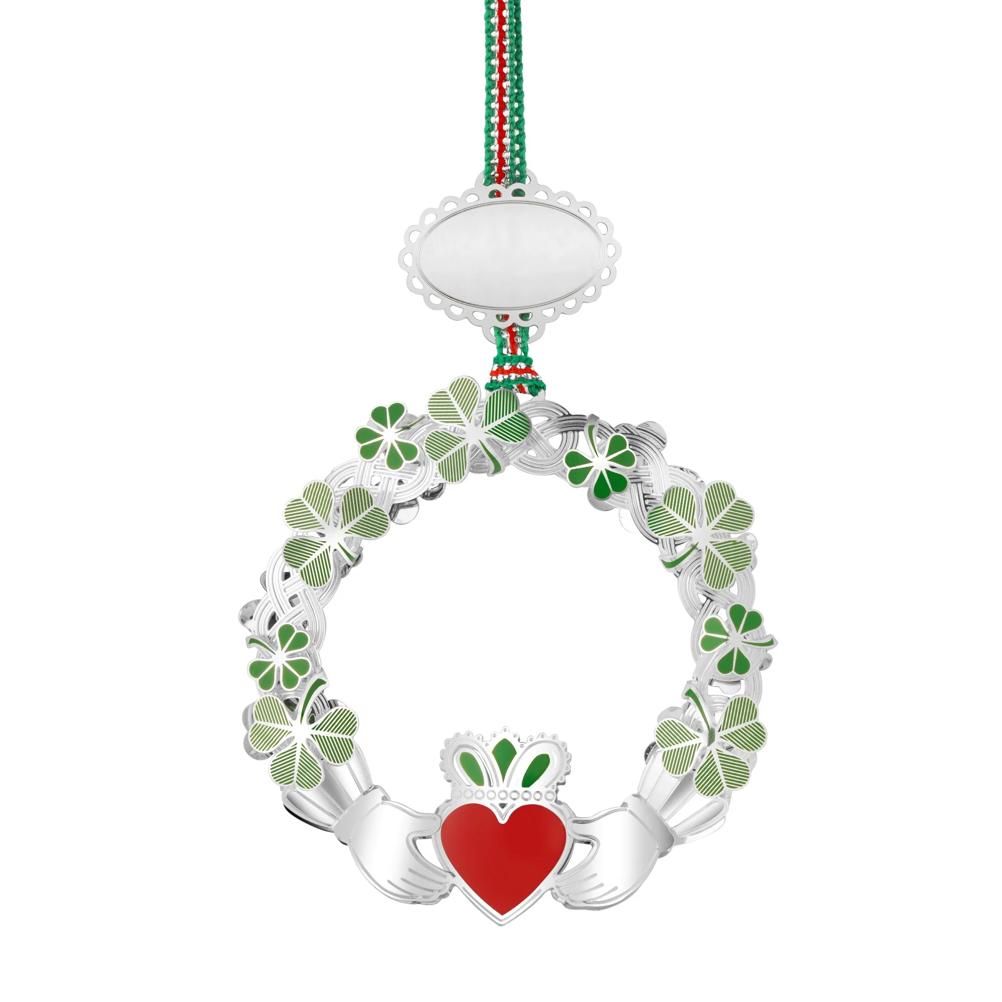 Claddagh with Shamrock Christmas Tree Decoration