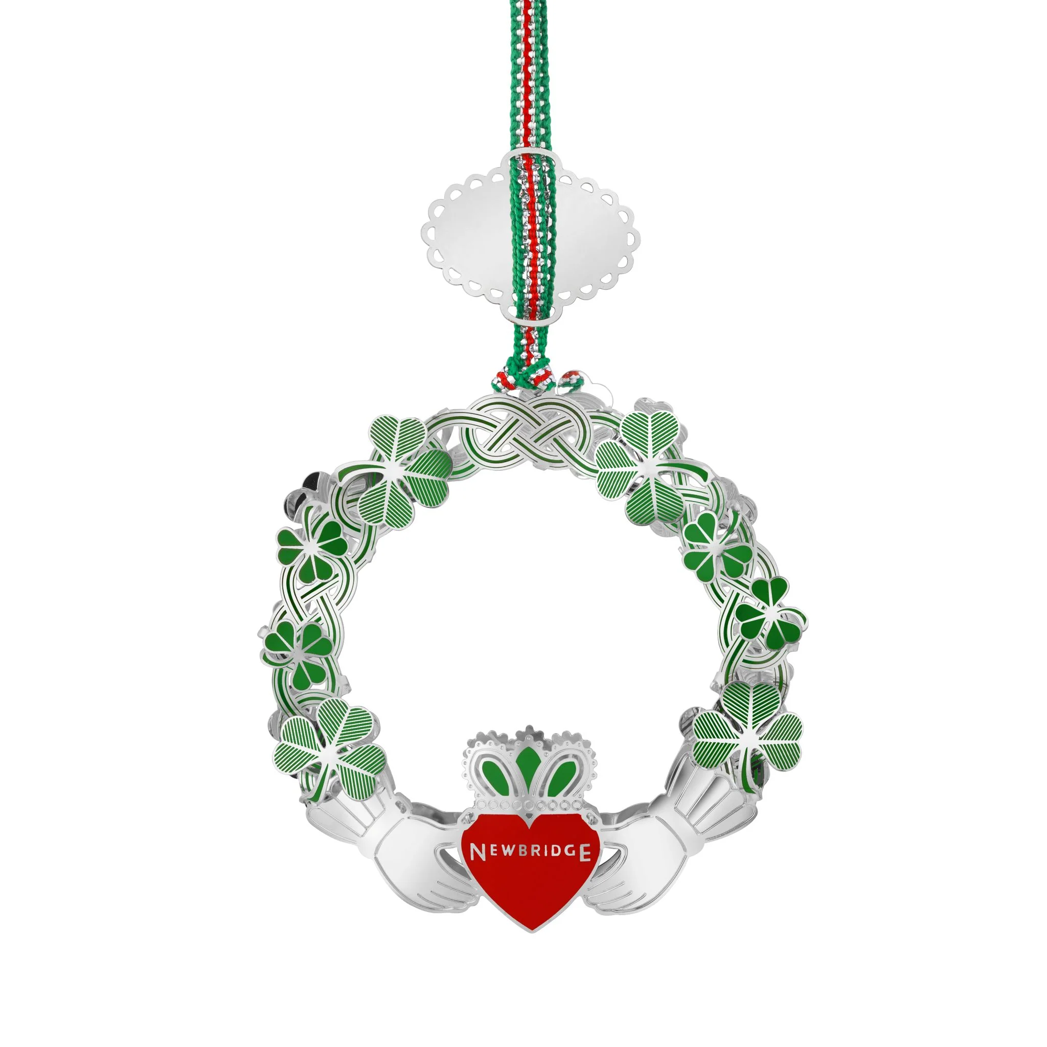 Claddagh with Shamrock Christmas Tree Decoration - Image 2