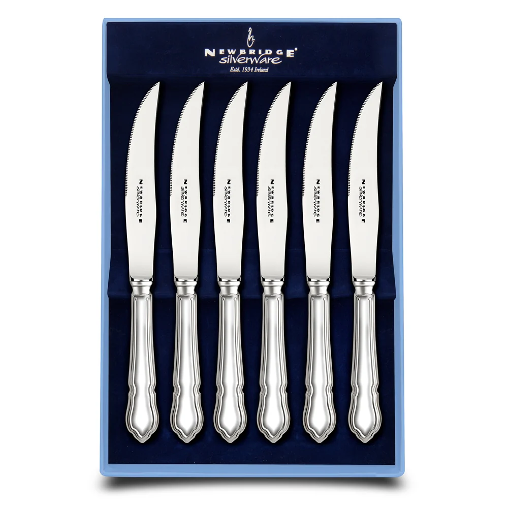 Dubarry Silver Plated 6 Piece Steak Knife Set