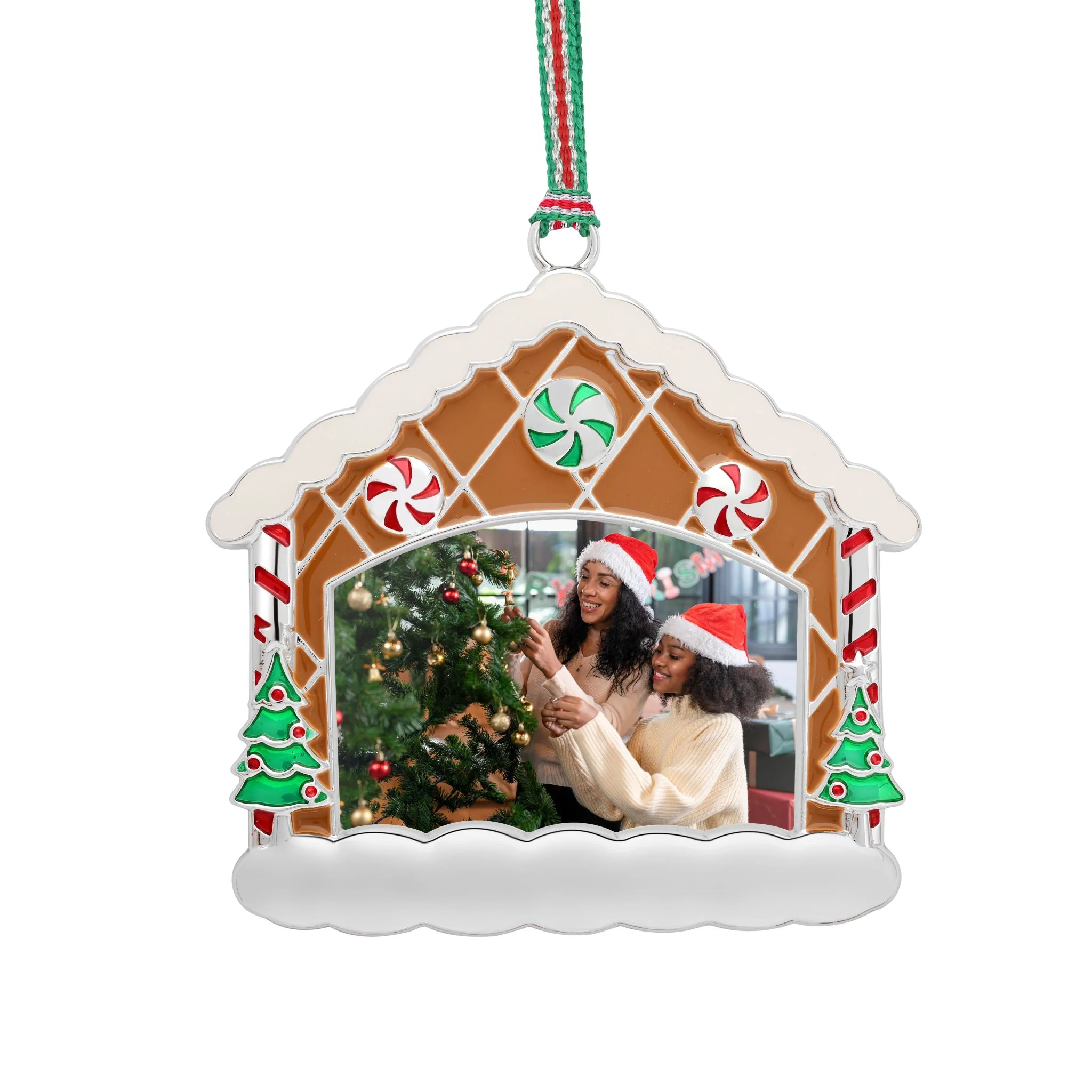 Gingerbread Home Photoframe Christmas Decoration - Image 2