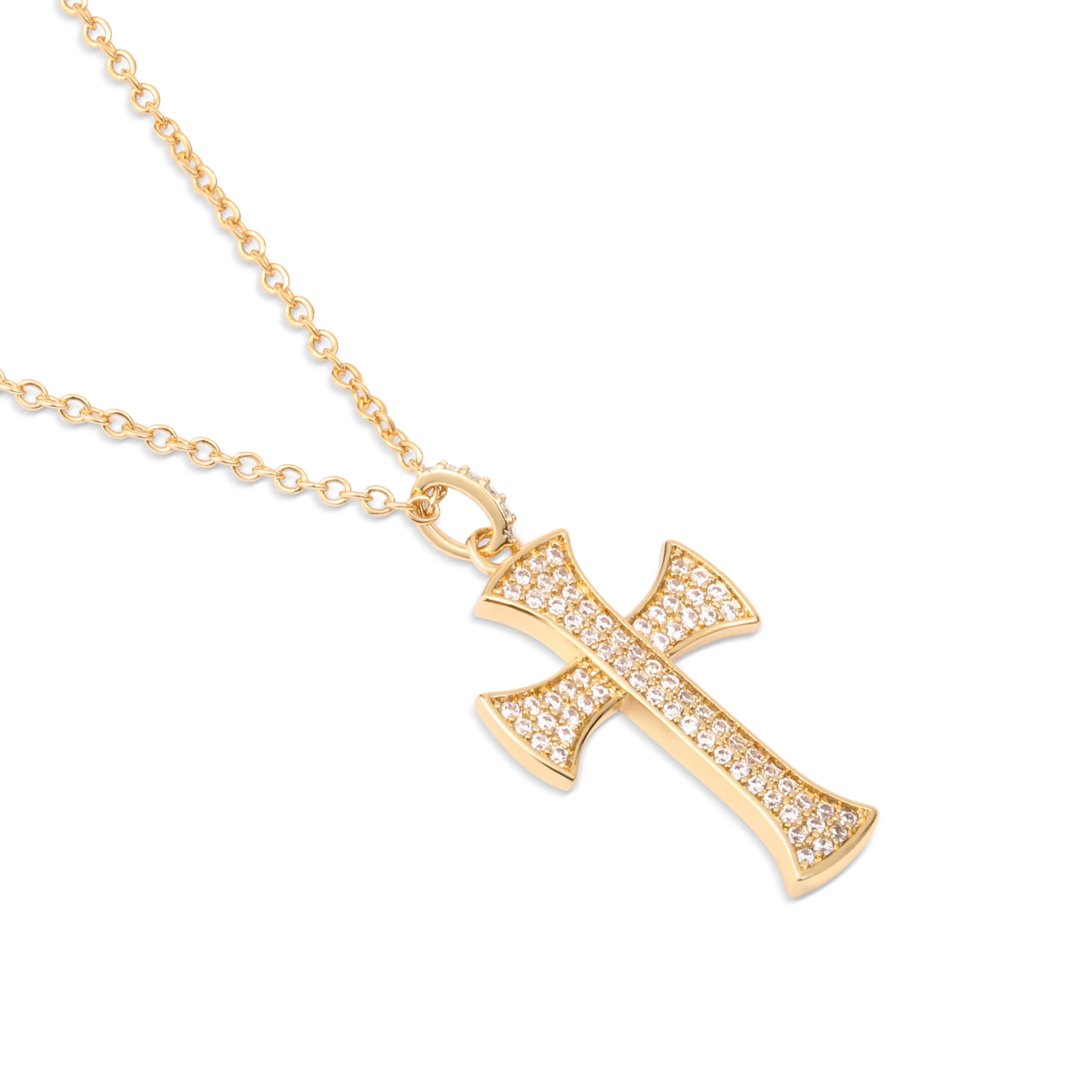 Gold Plated Cross Pendant