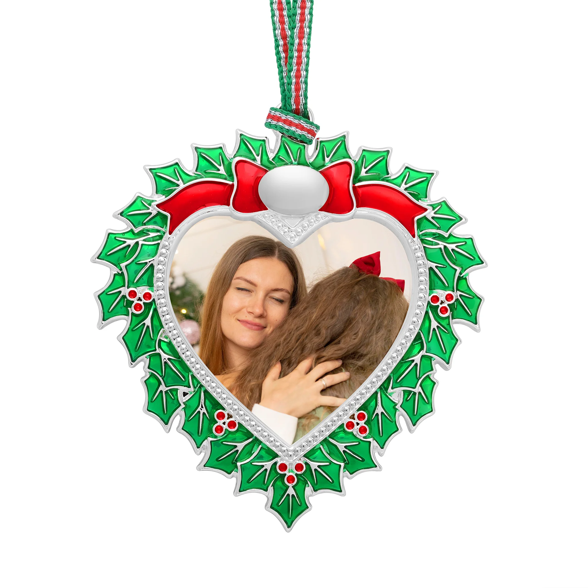 Holly Photoframe Christmas Tree Decoration