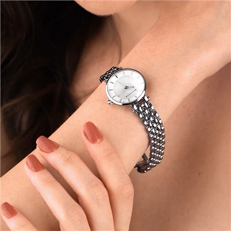Ladies Silverplated Watch White Face - Image 2