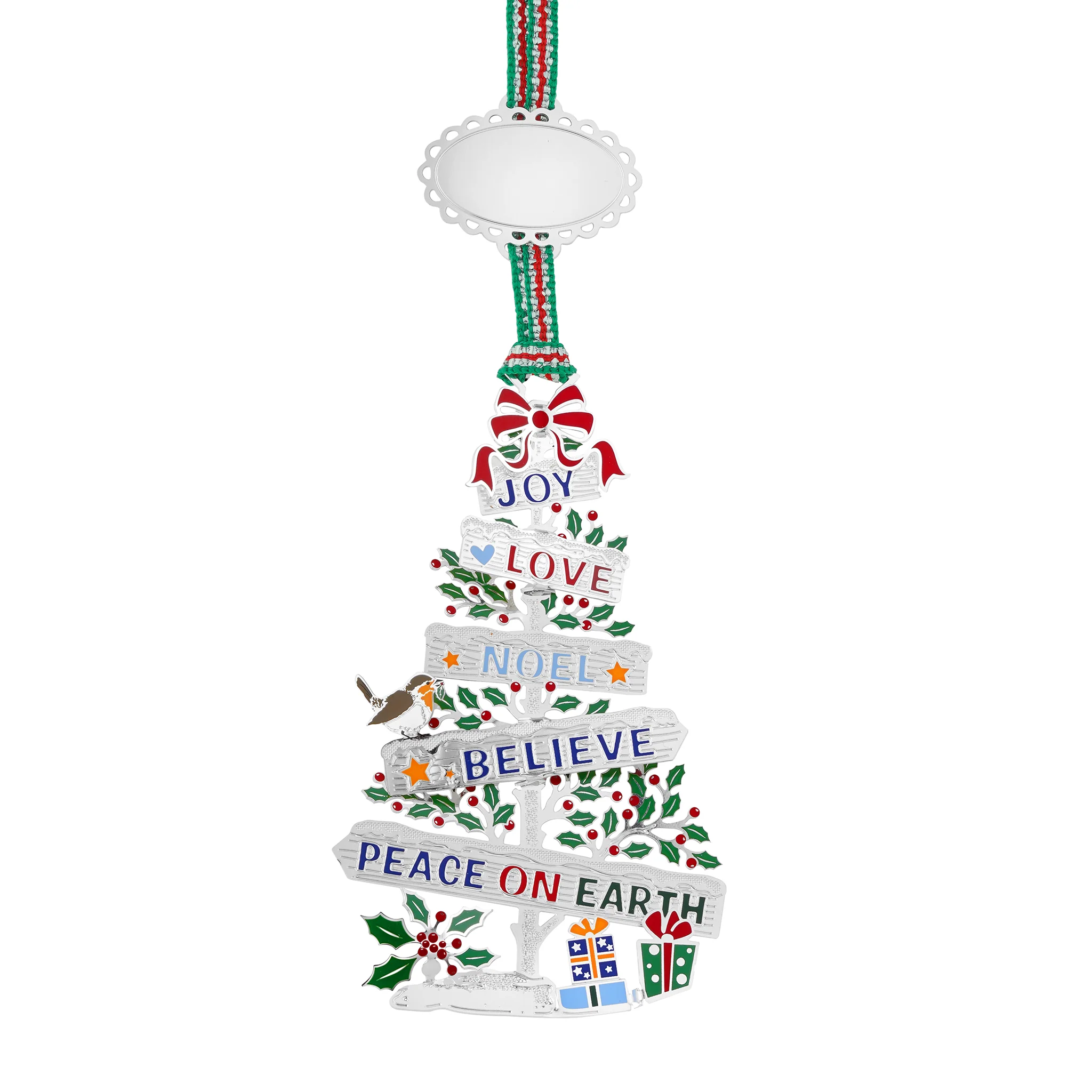 Peace on Earth Christmas Tree Decoration - Image 2