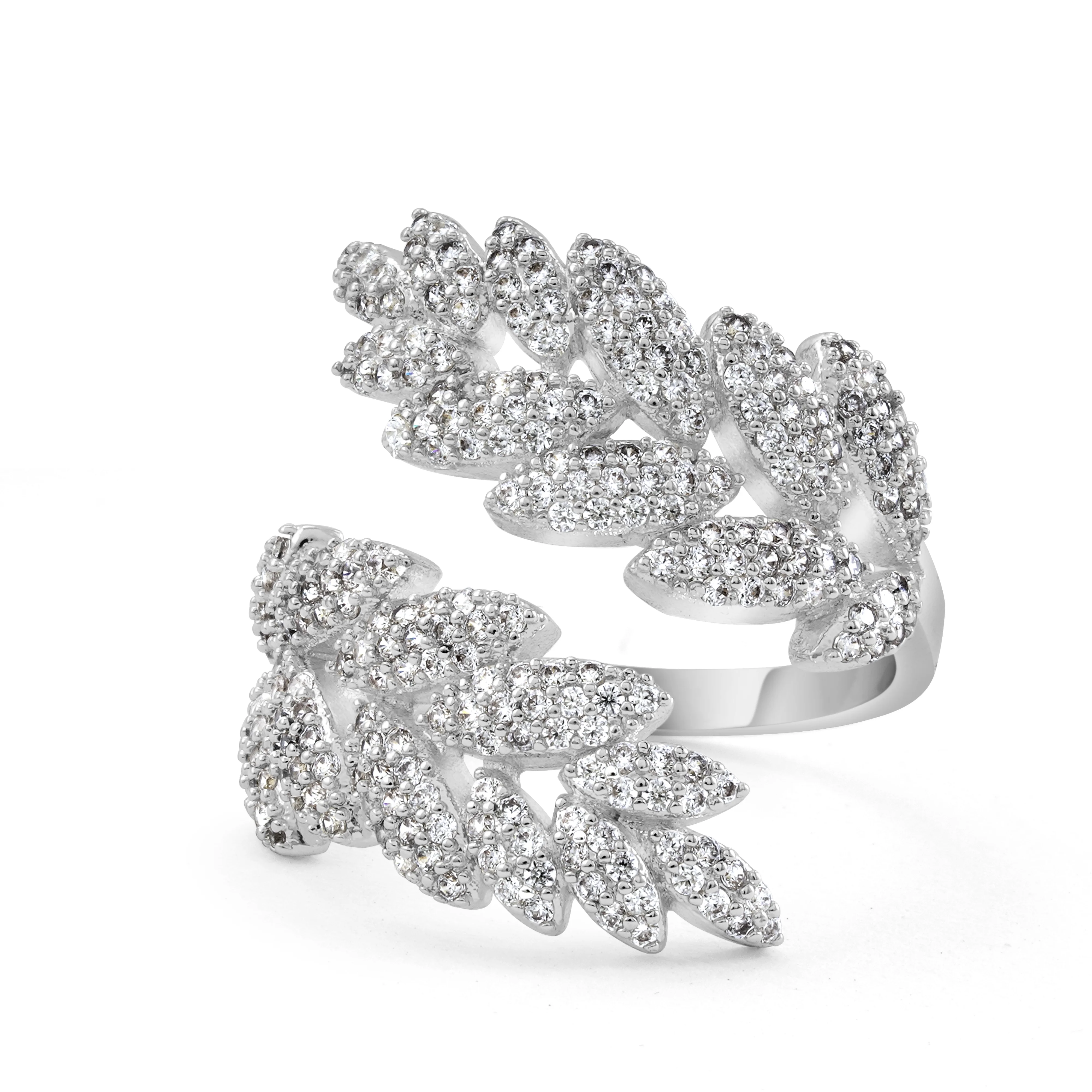 Silver Plated Leaf Ring - Image 4