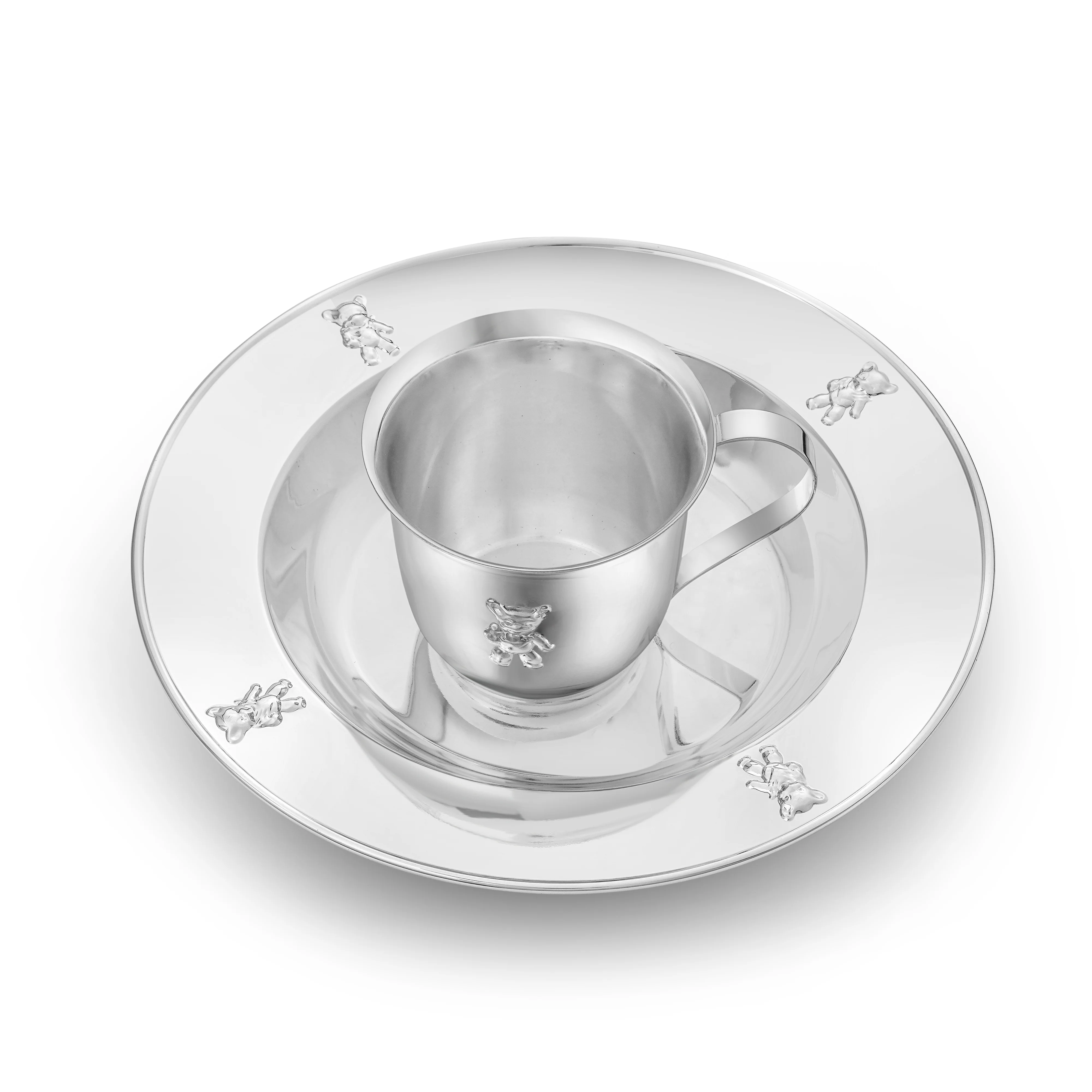 Teddy Bear Cup & Plate Set