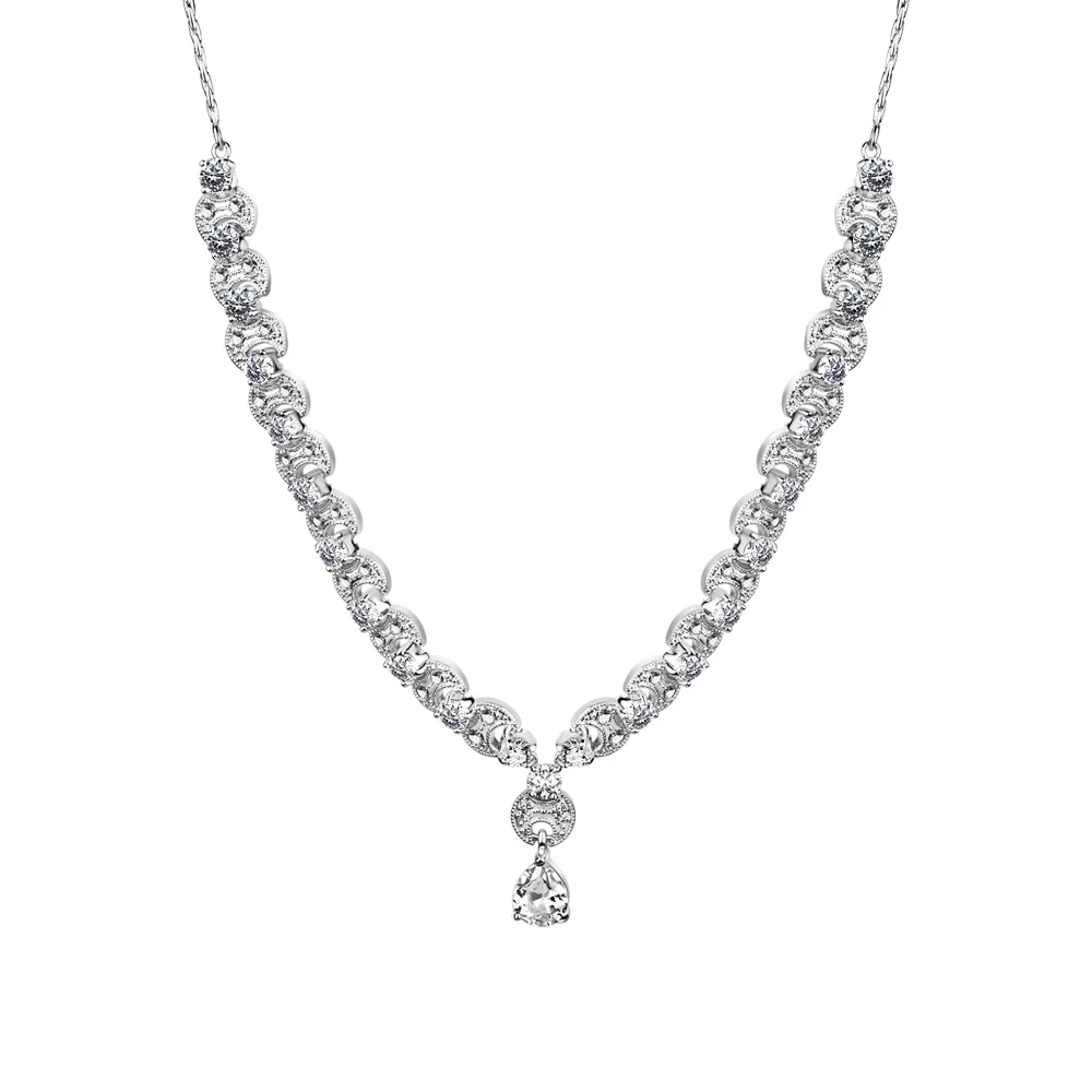 Vintage Clear Stone Necklace