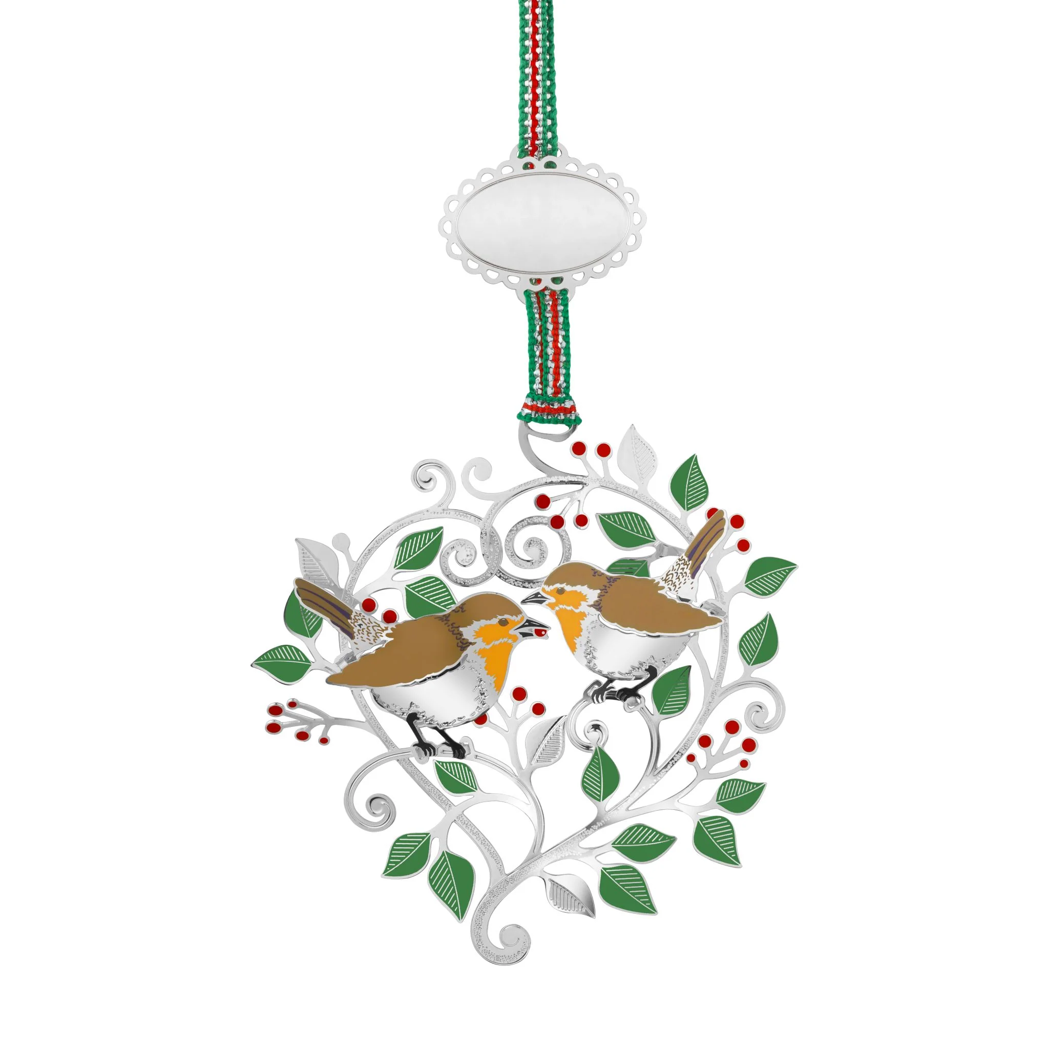 Winter Robins Christmas Tree Decoration