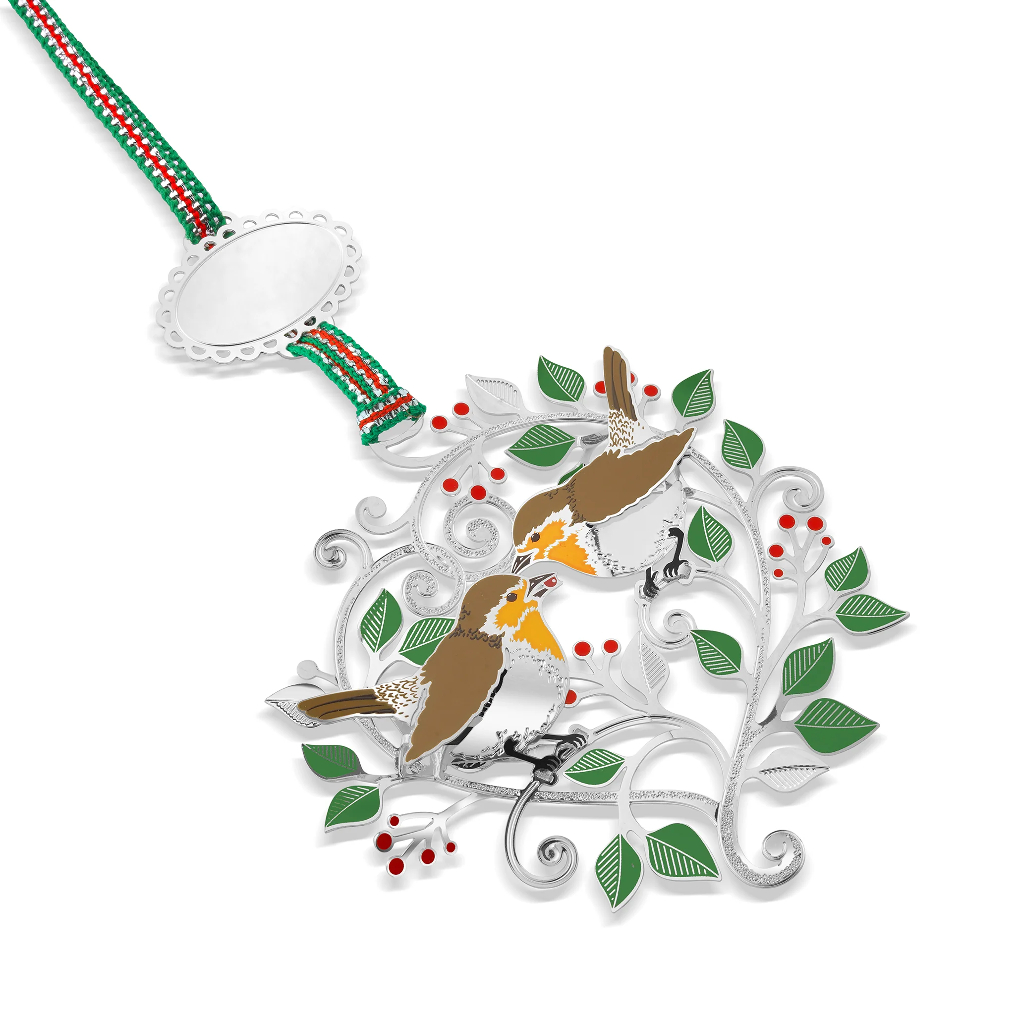 Winter Robins Christmas Tree Decoration - Image 2